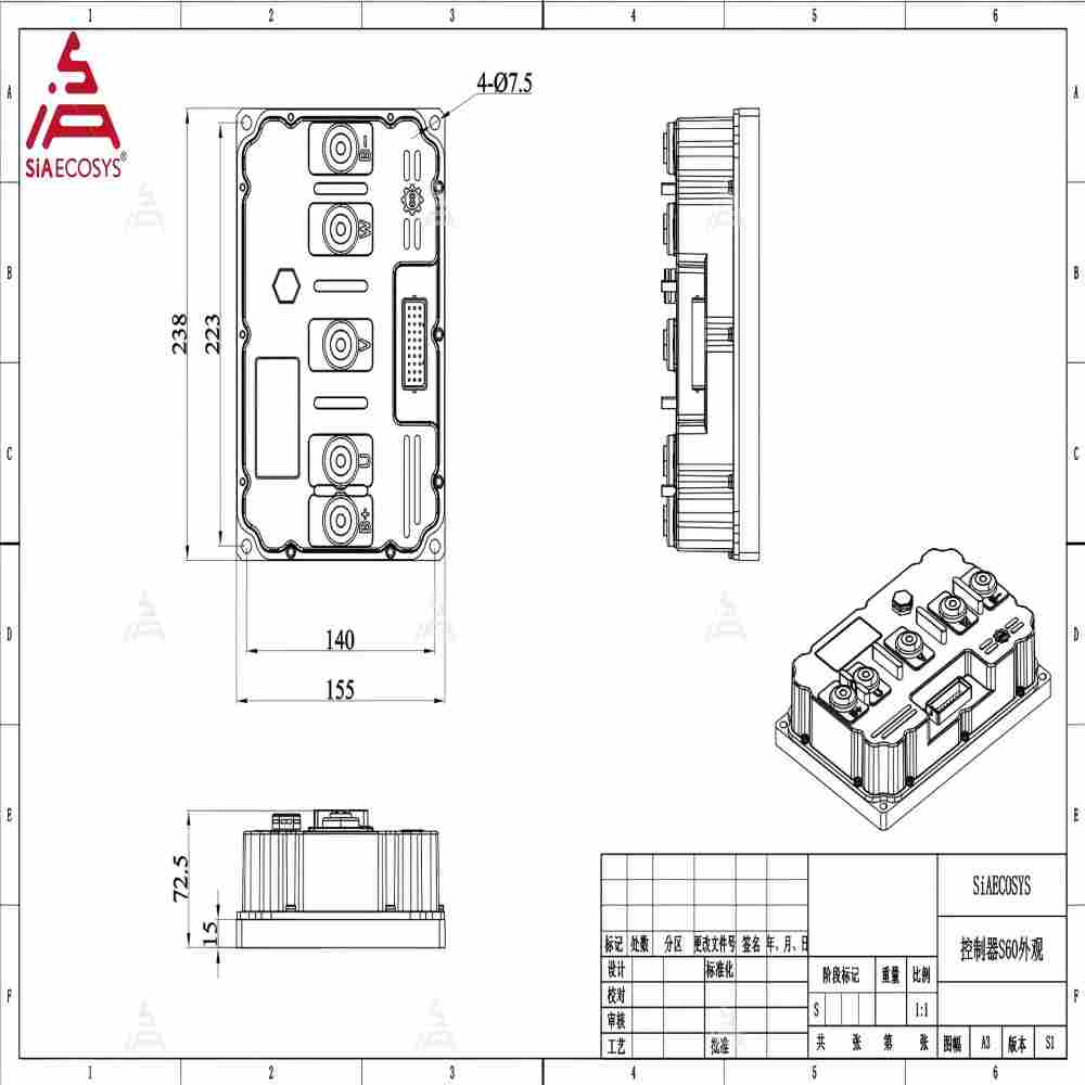 ND961200 Fardriver 96V 600A 12 - đánh giá và giá Programmable Bldc Motor Controller 96V