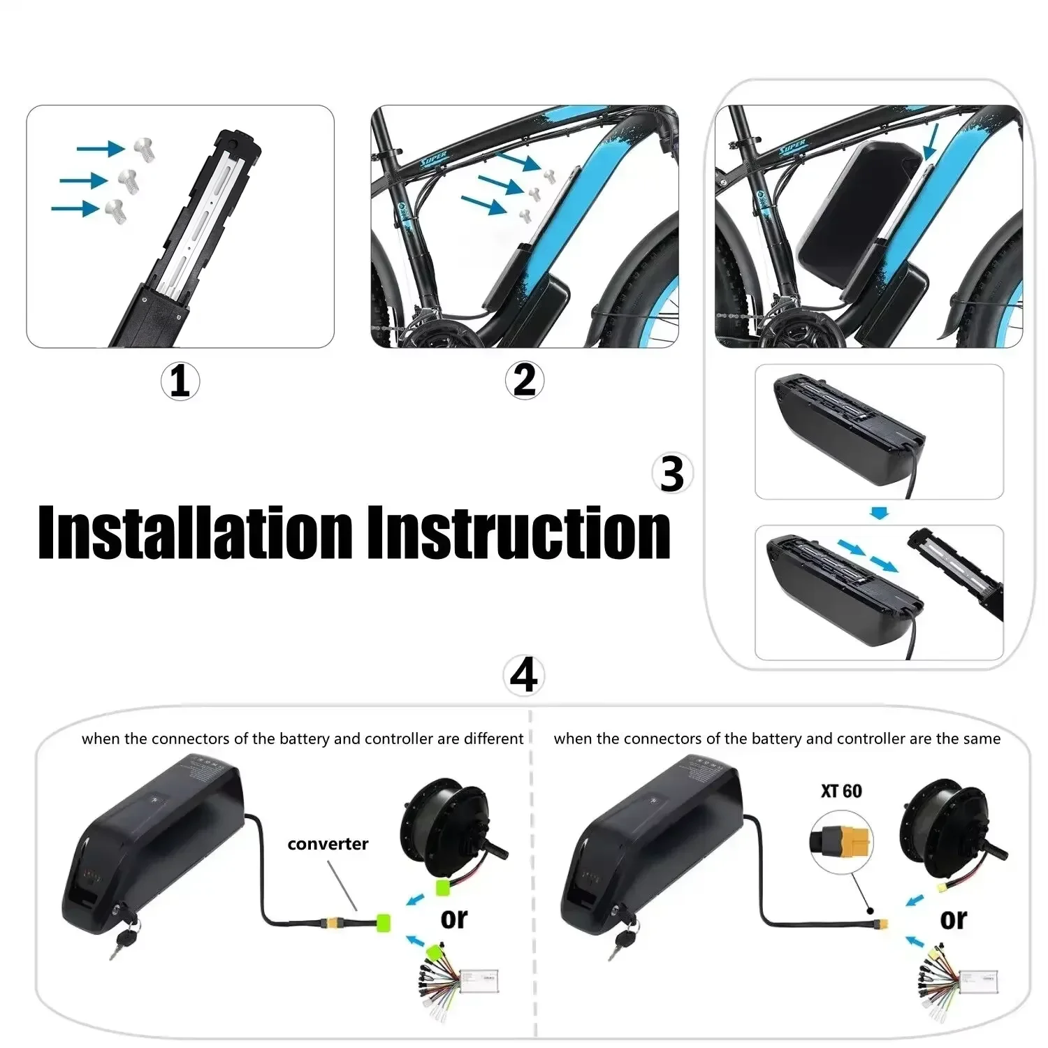 For Hailong EBike Battery 36V  - đánh giá và giá Ebike Battery 48V 20Ah Hailong
