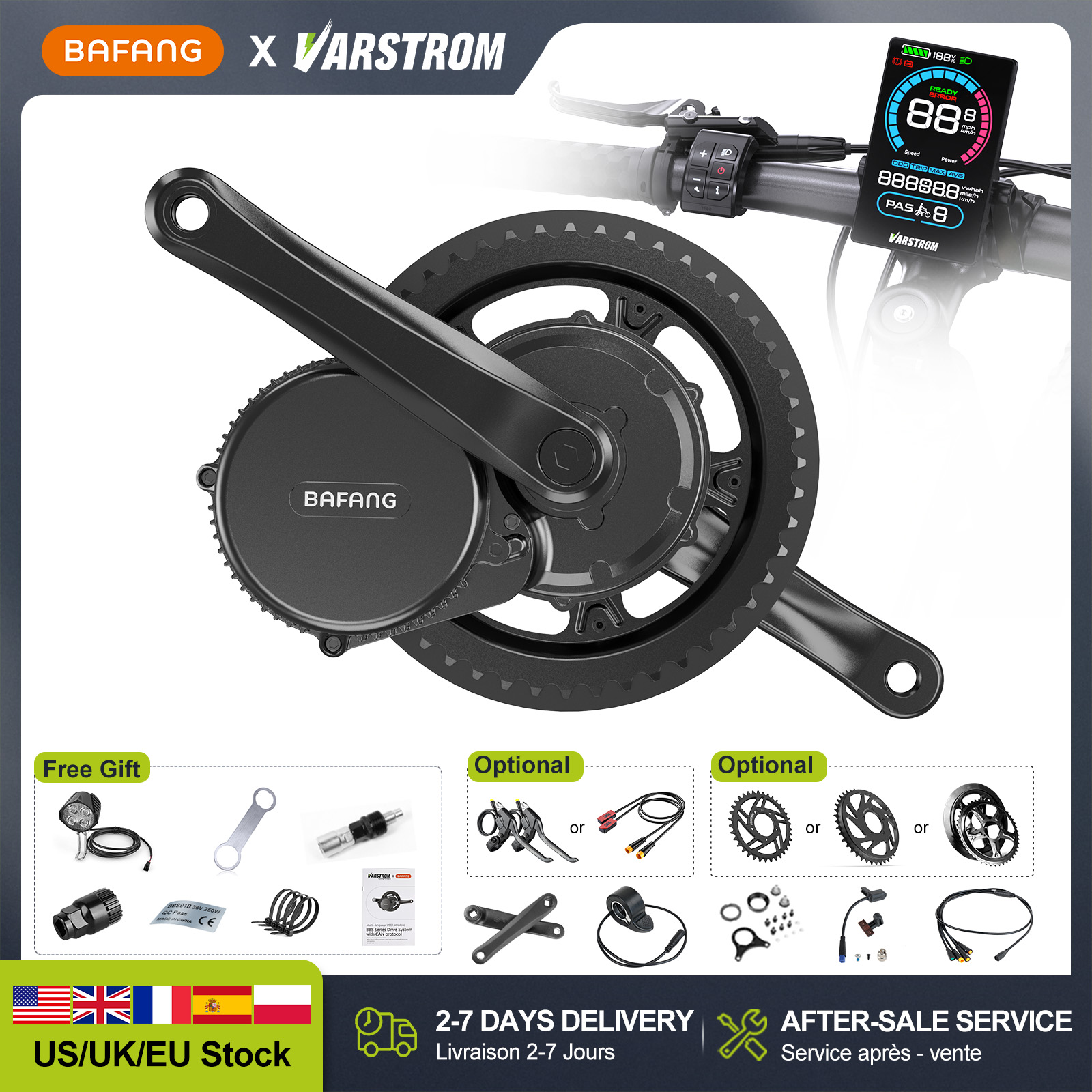[US Stock] BAFANG 48V 500W 750 - đánh giá và giá Bafang Bbs02B 48V 750W Mid Drive Kit